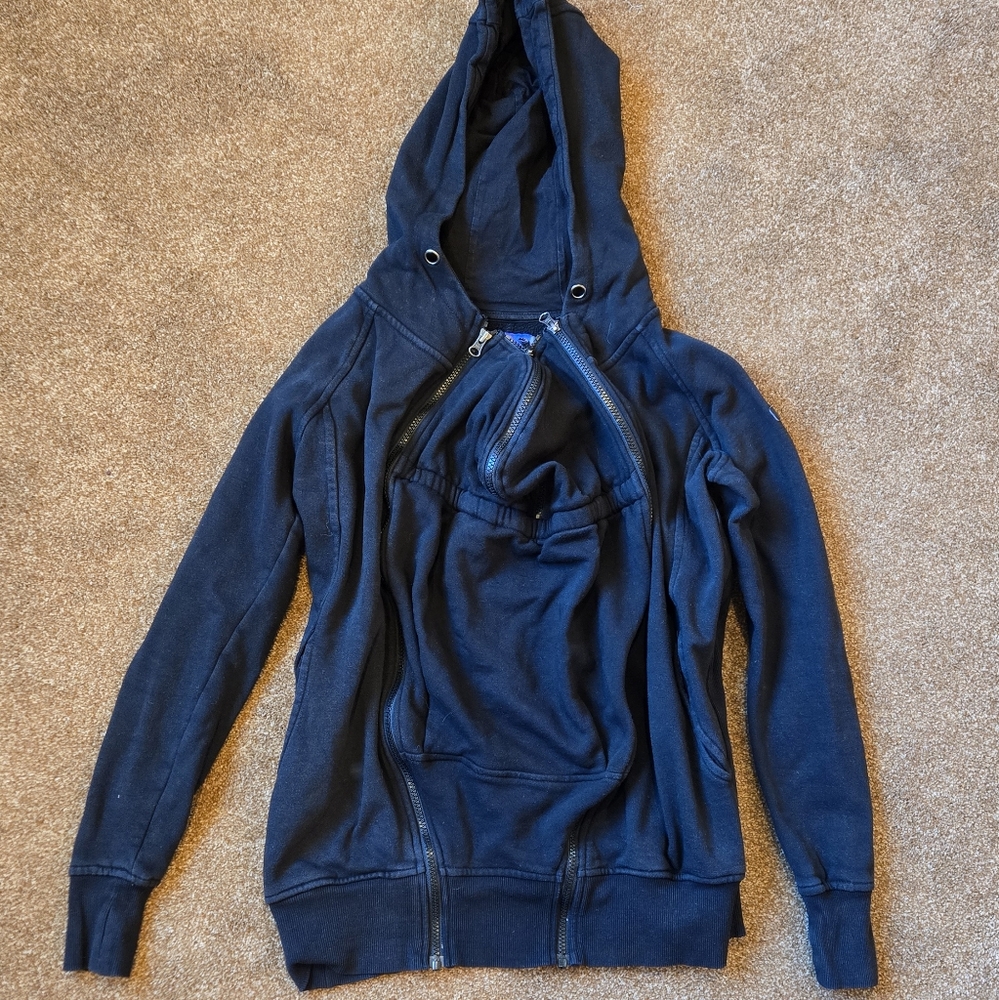 Seraphine Babywearing and Maternity Hoodie Black Small